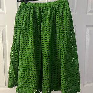 Kate Spade x Target Green A-Line Skirt Medium
